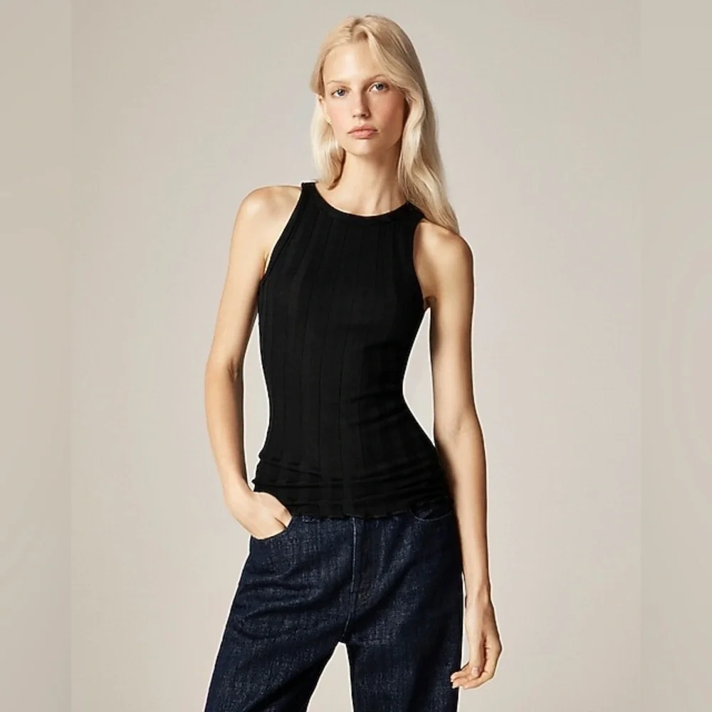 NWT Alex Eagle X J.Crew Ribbed Shell Tank Top in Merino Wool
